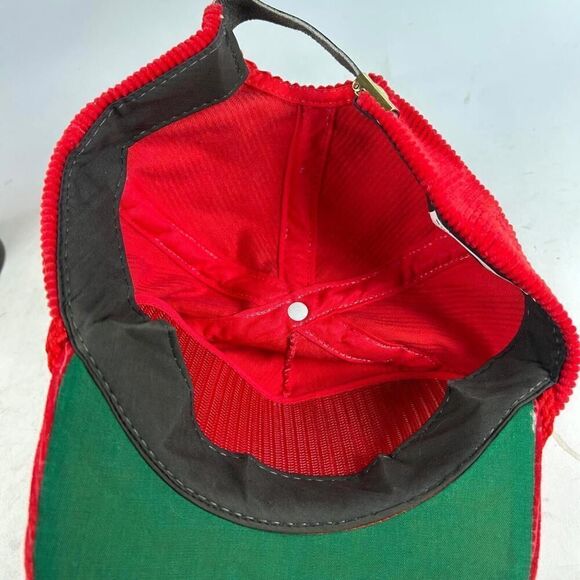 VTG 1987 Western Region of USSA Junior Olympics MT Hat Corduroy Red Cap Hat - Picture 7 of 9